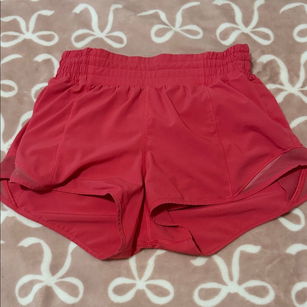 Women's Hot Pink Athletic Shorts